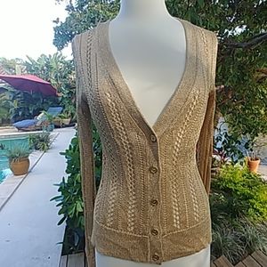 Vince Camuto Pointelle sweaterknit cardigan